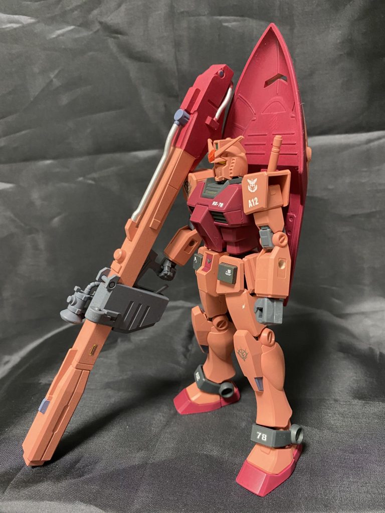 ビームバズーカ装備!以前製作した試験ドムで使用しなかった物をキャスバルイメージで塗装!