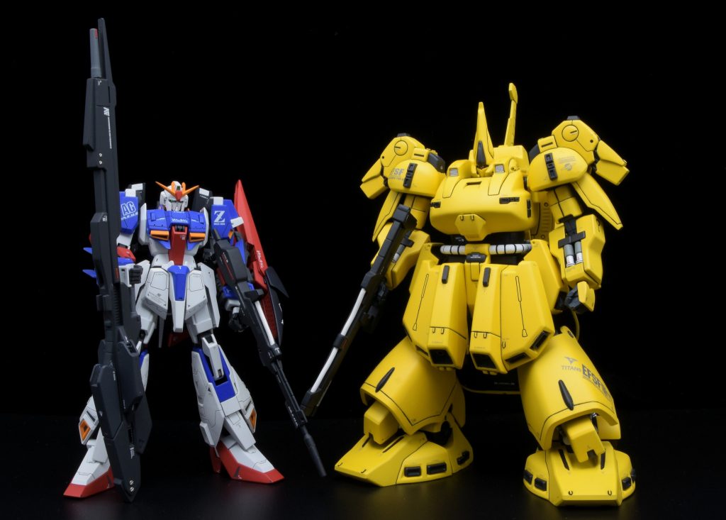 サービスカット。グリプス戦役といえばこの2機。「私だけが…死ぬわけじゃ無い…貴様の心も、一緒に連れて行く…カミーユ・ビダン…」