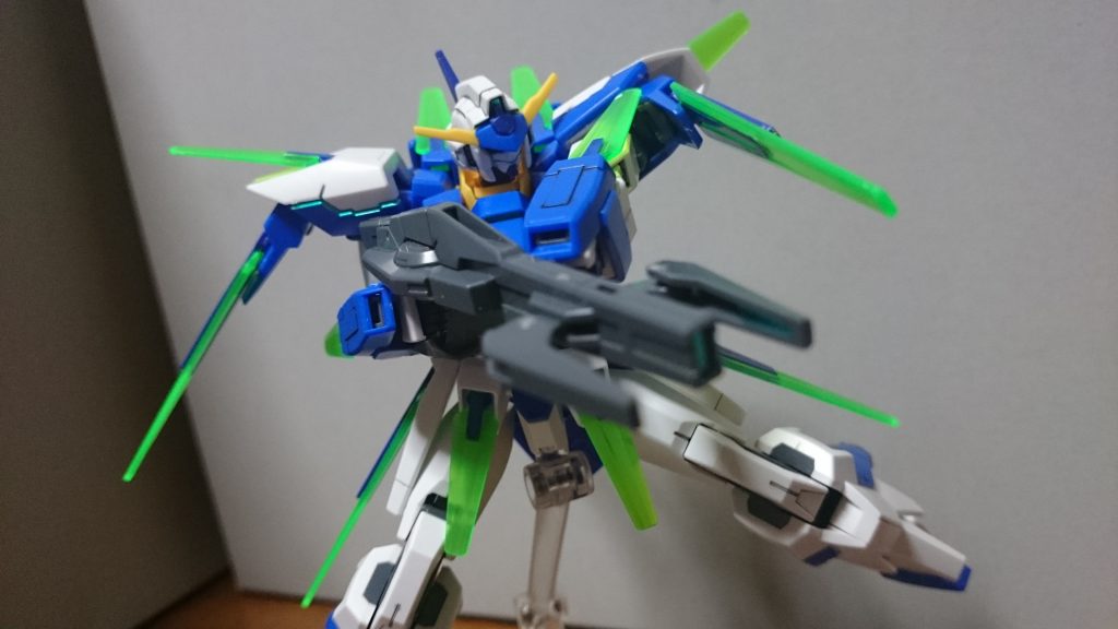 ・チャージモードセンサー、銃口、バレル裏側をメタグリーン+メタブルーで塗装