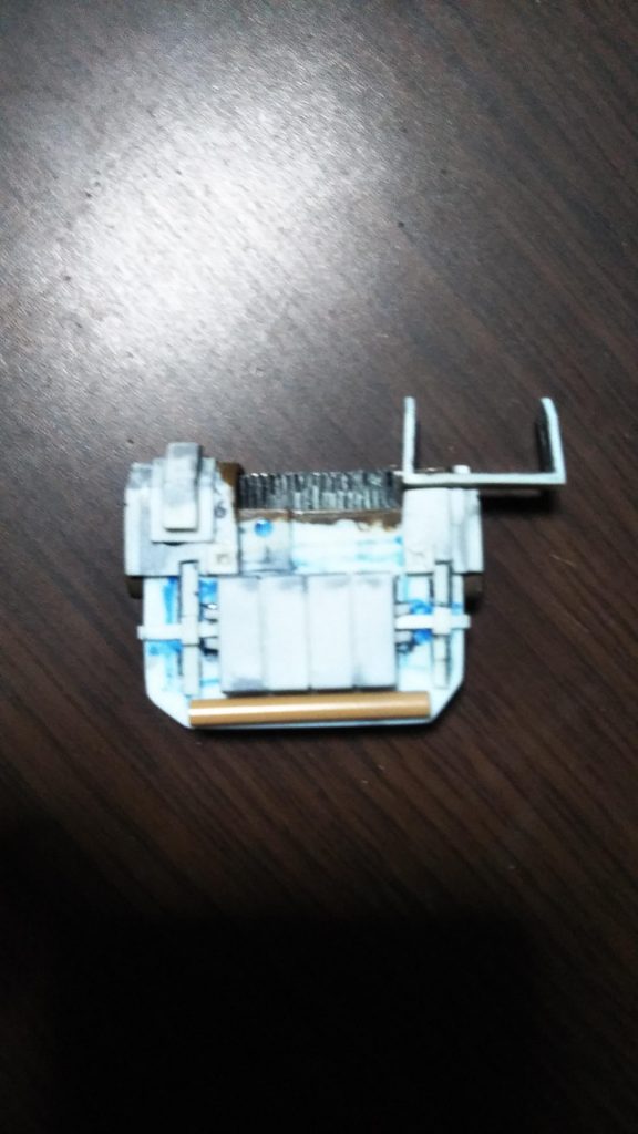 　バックパック完成です。　手間はかかりましたが、設定画をそこそこ忠実に再現できたと自負しています。