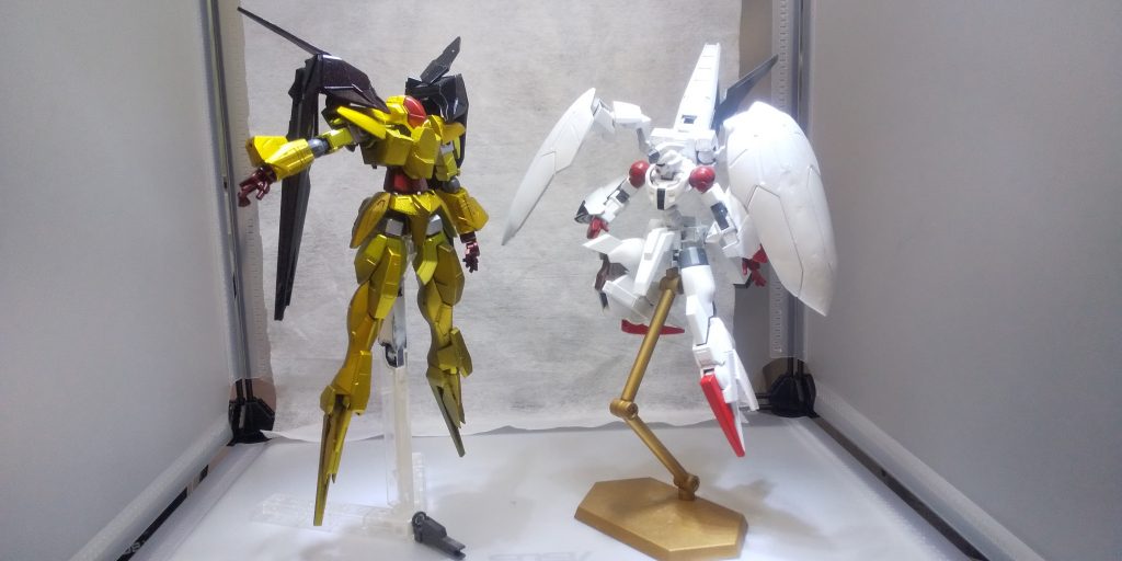 関連性がある(設定上)機体とラブラブツーショット。