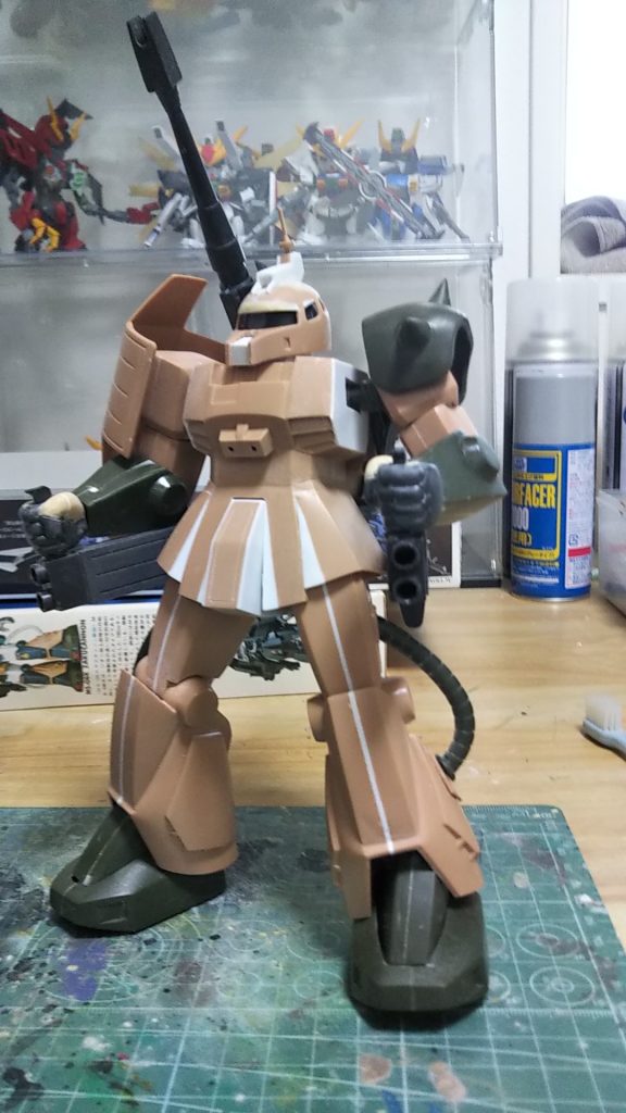 旧キット 1/100 ザクキャノン–2枚目/制作者：エス