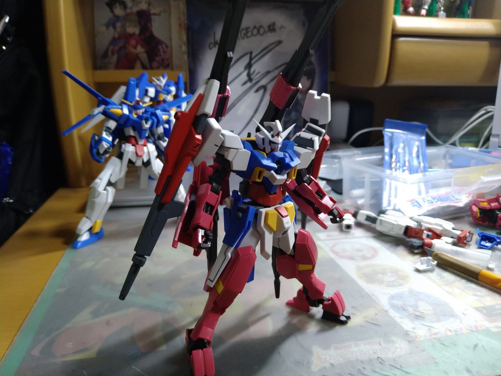 初期案ではツインドッツキャノンと両立させる予定だったがあまりにもごつくて不採用