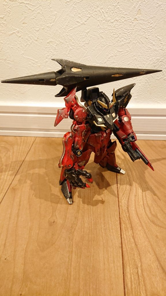 筆ムラ隠しのウェザリングです。粗もだいぶ多いです。