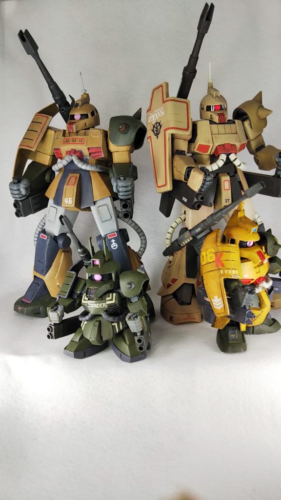 旧キット 1/100 ザクキャノン–4枚目/制作者：エス