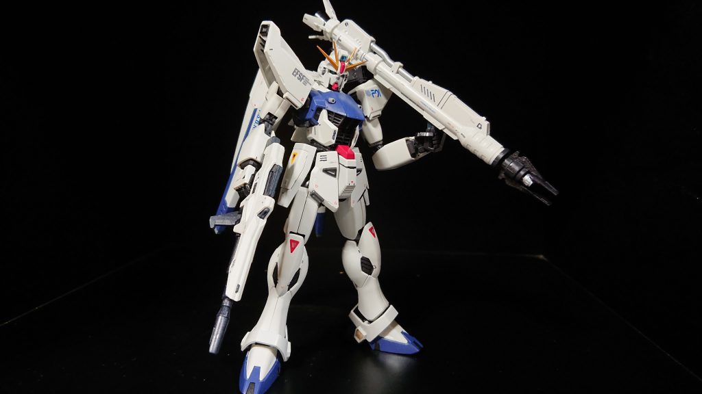 HGは小さくて弄りにくいからF91はMGが良いですね