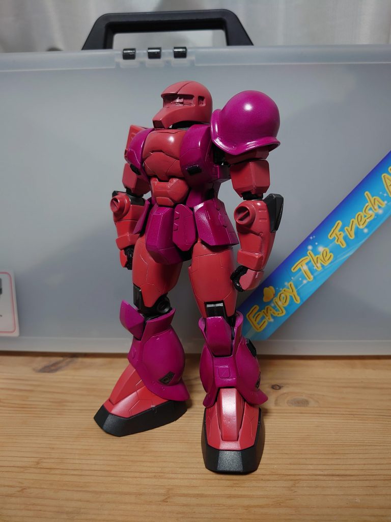 初のエアブラシ塗装(デカール、汚し前)