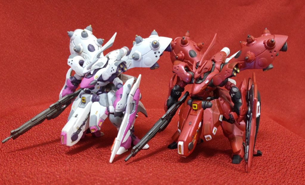 通常カラーも製作。なんか紅白カラーでめでたい感じがします(o´ω｀)ノ