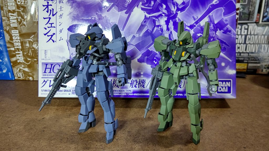 アーレス所属機、火星重力下仕様の比較