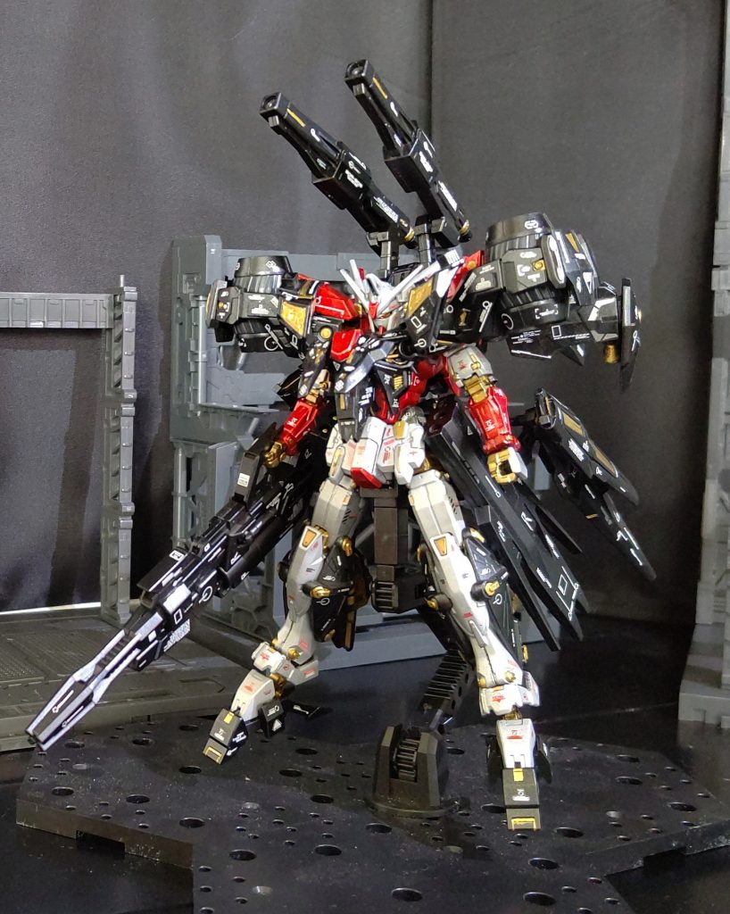 まずは正面です!今回使用したキットはHGガンダムジェミナス(拡張キット付き)HGジュピターヴガンダムHGガンダムヴィダールダブルリベイクライフルMSオプションセットです