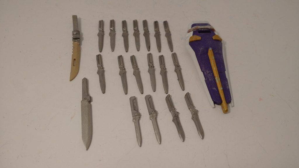 今まで作ったストライクの数だけ残っていましたが、取り敢えずこれだけ使用してみました。