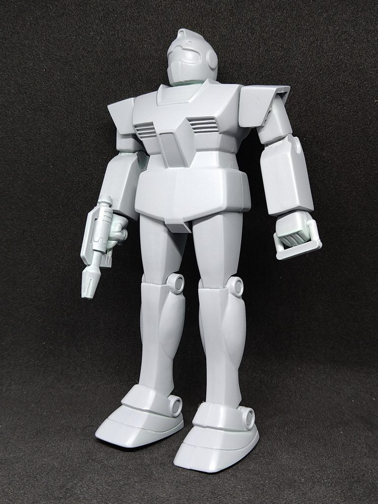 サフGM　合わせ目消し、表面処理修行中の為旧キットは本当にいい練習になります。