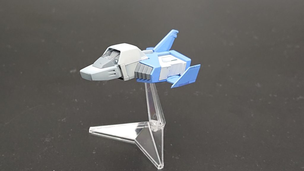 コアブースターも、飛行状態で展示しています。  