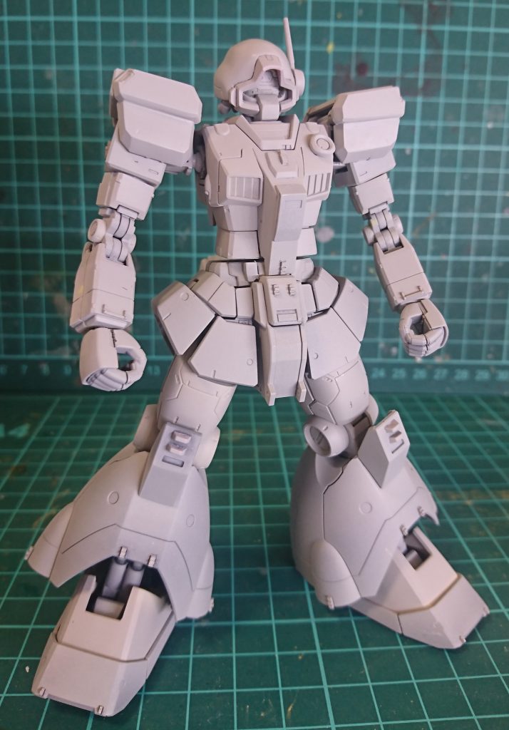 ドム、ジム双方の意匠をうまく残せているかなと。何回も言いますが連邦軍機です(^-^;