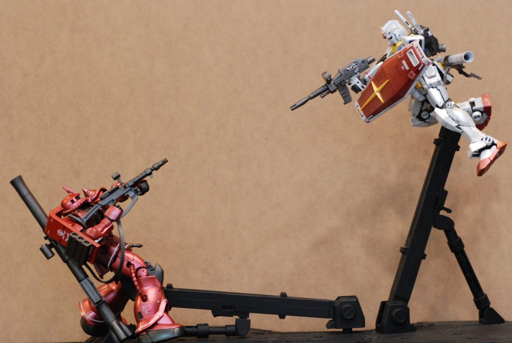 第１弾で制作したシャーザクと一緒にディスプレイしてみました。