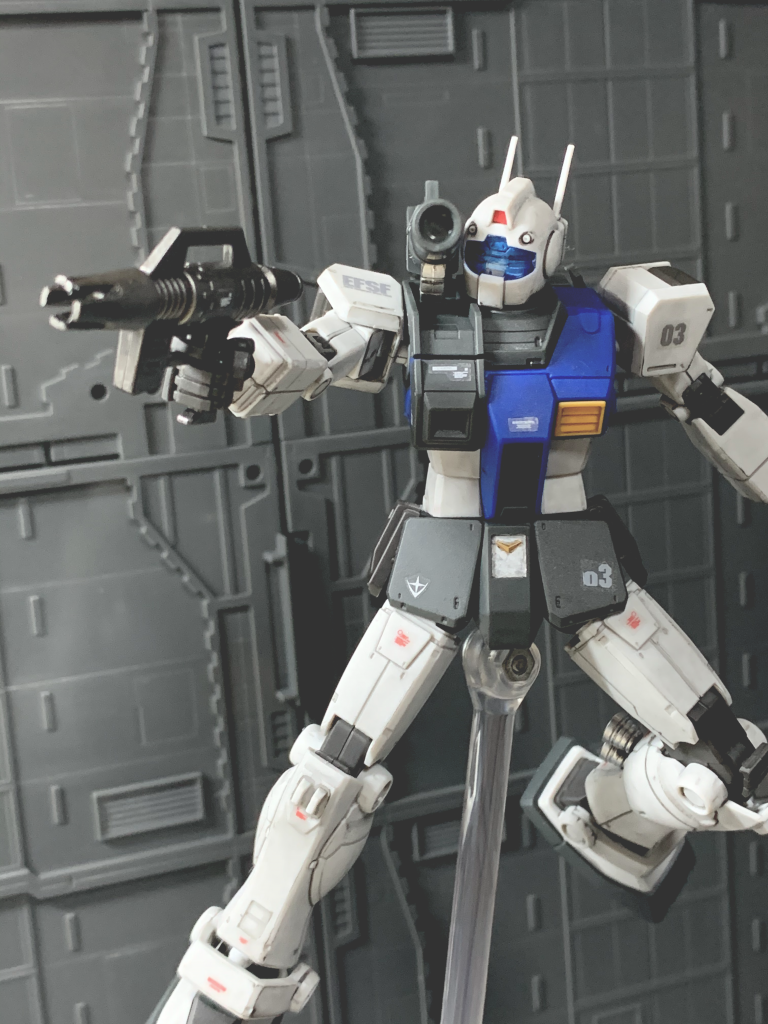 ビームスプレーガン。いつも通り銃口のスリットを開けています。