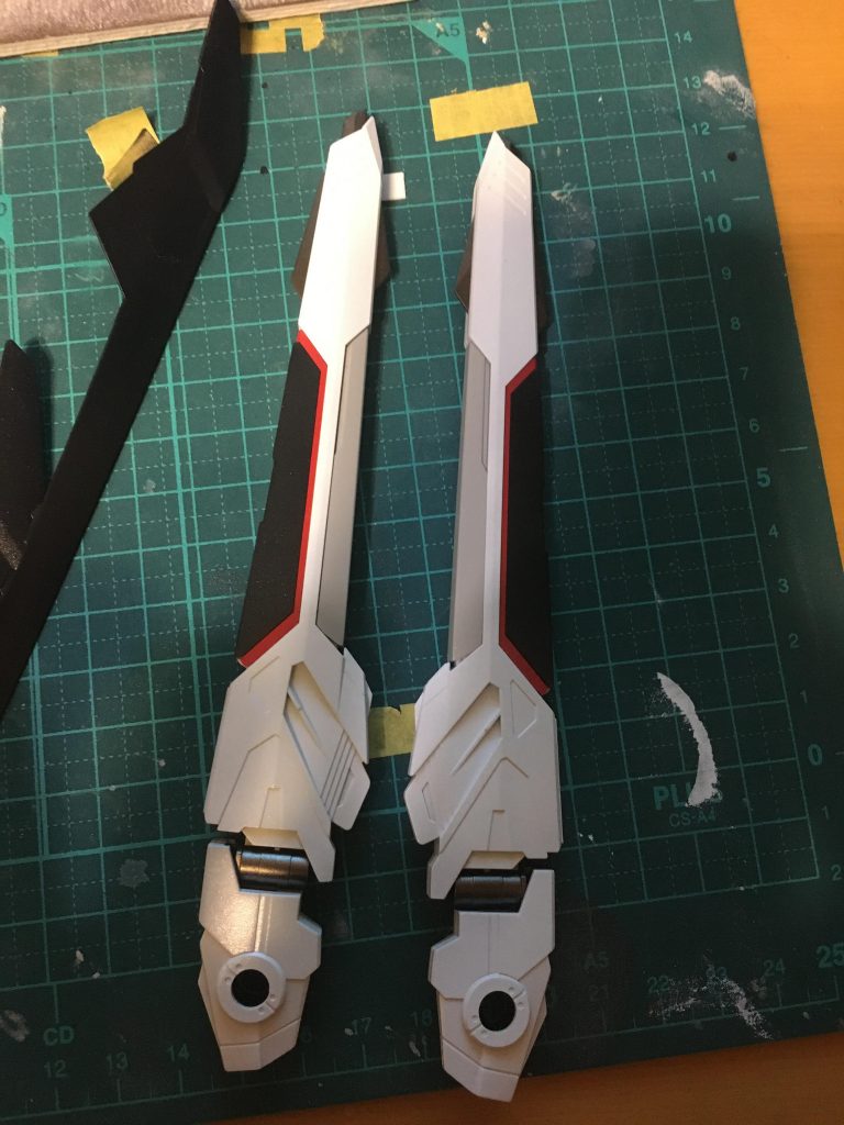 個人的にVer2.0のデザインは好きではないので羽?出っ張り?を全部カットしました。原作のデザイン寄りですね