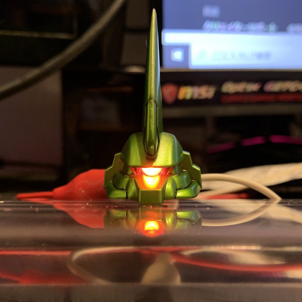 モノアイの点灯テスト