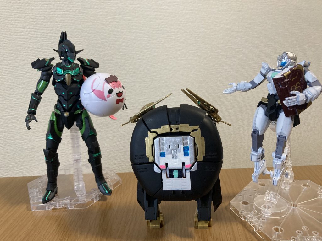 ベースはアルスコアガンダムなのでアーマーは着脱可能!分離してアルス像モードに!(アーマーがアーマー着脱してますがそれはそれ)