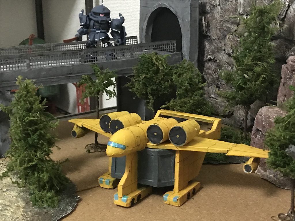 敵輸送機の着陸ポイント発見！