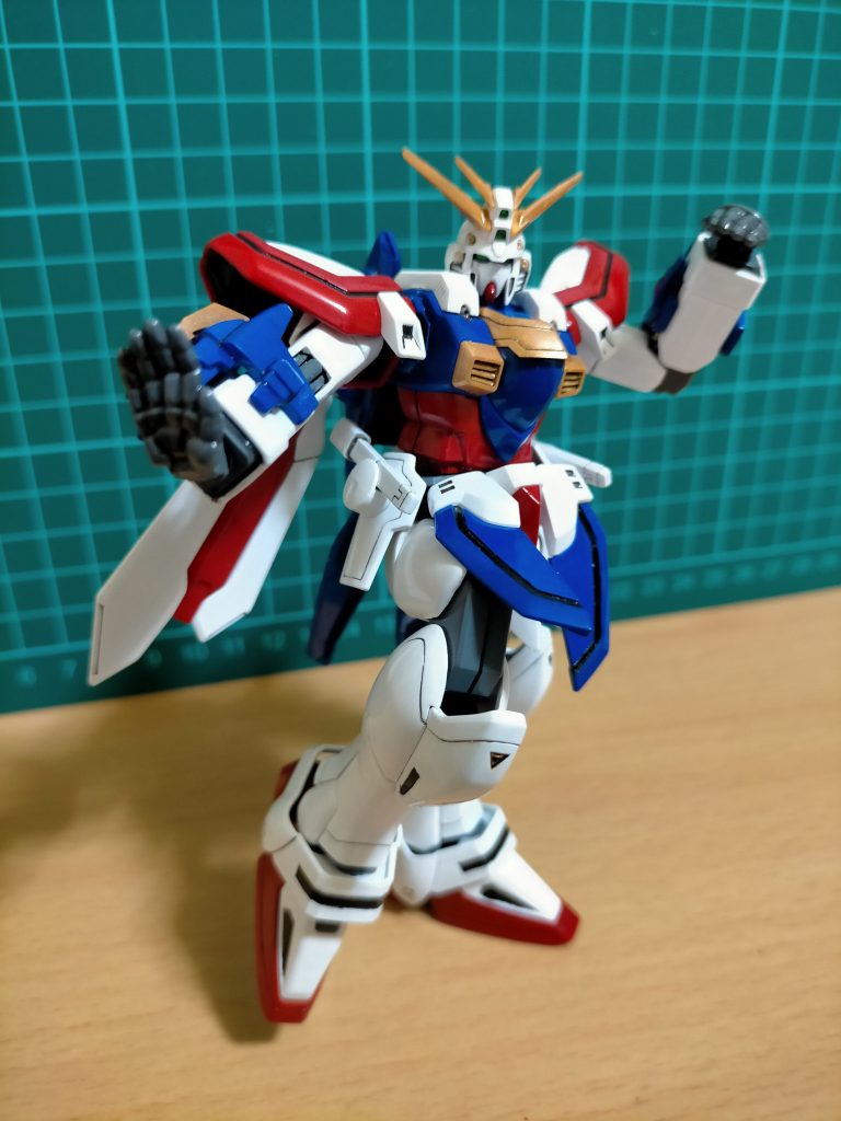 付属の平手に付け替えて片足立ち  