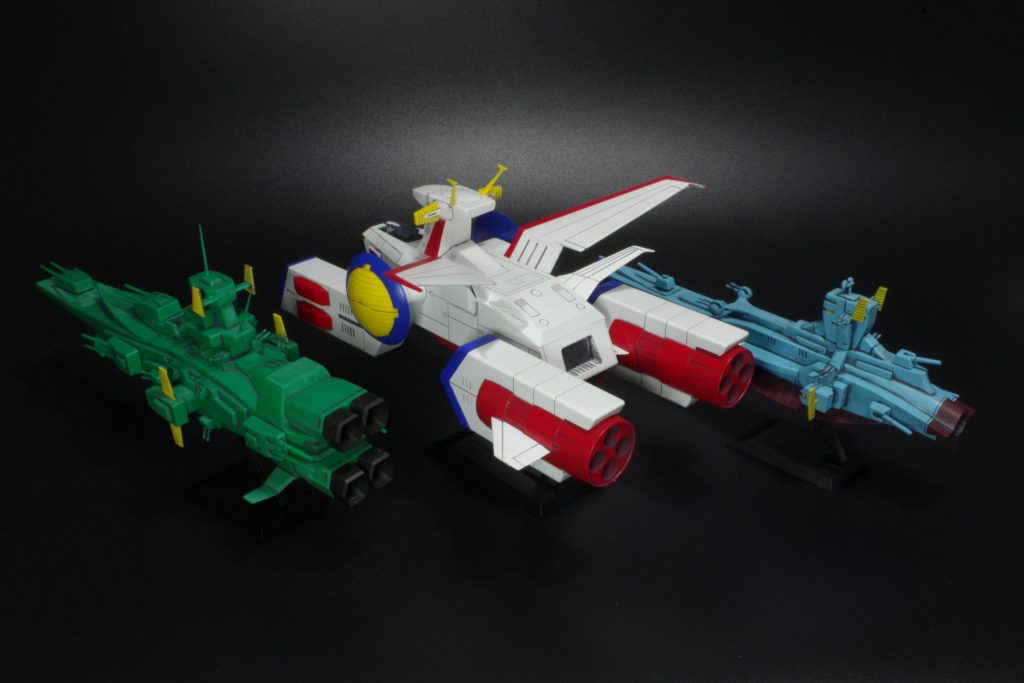 ホワイトベース　マゼラン　サラミス　ムサイ　1/1200旧キット–2枚目/制作者：muramura