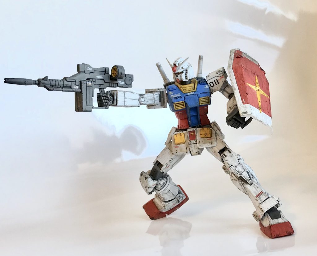 ポージングその2です。最新のガンプラは可動がすごいですね。