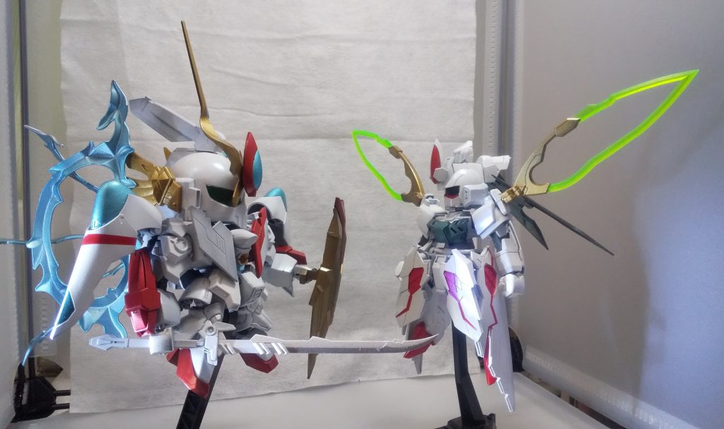 唯一のSD括りだったアヴァターラさんと。あっちは機械の神様でこっちはそんな機械の神様が創った機兵みたいな。機械同士がメンチ切ってるシチュエーションだいすき。