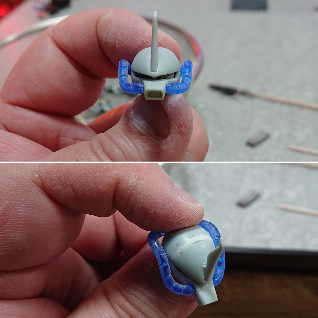 定番工作となっていますが、目付きを悪くしてます。