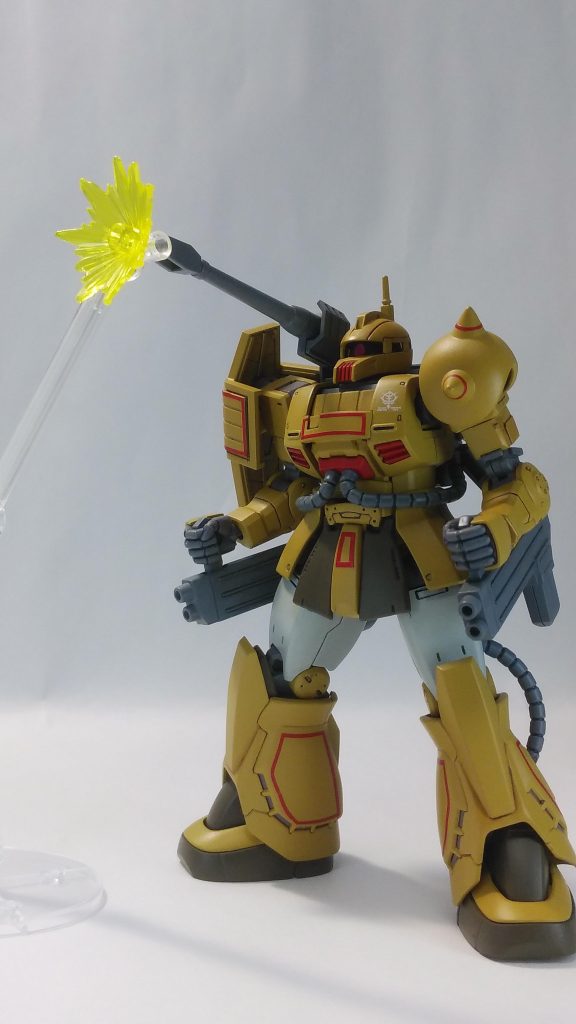 キャノン砲による砲撃イメージ。ザク・キャノンといえばやはり砲撃シーンがいいですね!しびれますね!