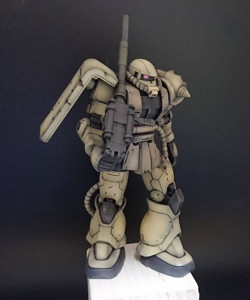 トップ小隊 デル機 (HGOG ZAKU ll)–2枚目/制作者：G.pla.50s