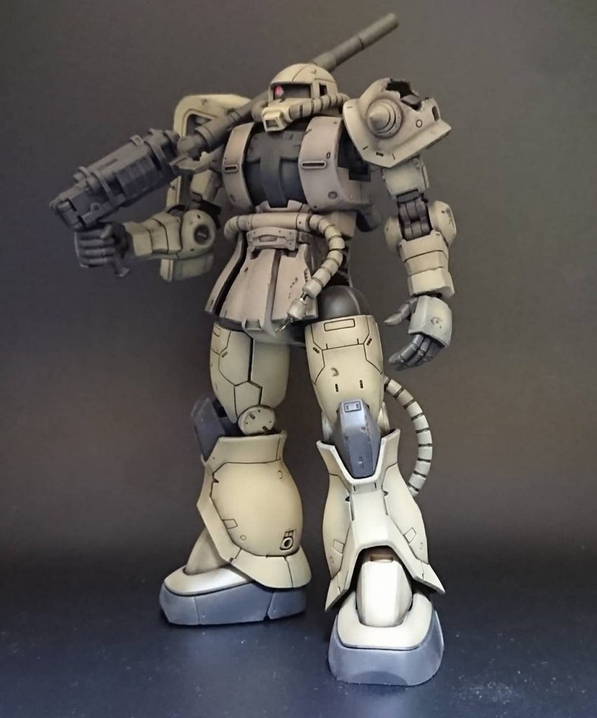 トップ小隊 デル機 (HGOG ZAKU ll)–3枚目/制作者：G.pla.50s