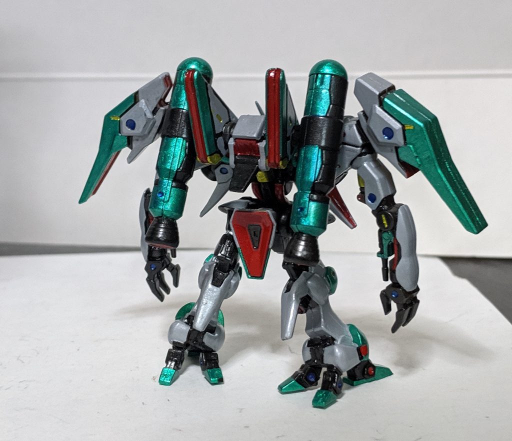 バイアランカスタム（ソル1号）前回組み立てたリック・ディアスと同様に独自のアレンジが施されたデザインとなっており、なかなかカッコいいです。 