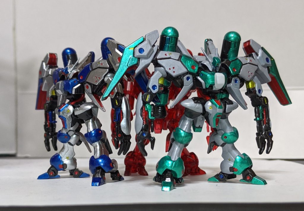 以上、ガンダムアーティファクト版バイアランカスタムでした。今や入手が難しいとされているアイテムですが、可動が無い分造形はかなり拘って作られているので、低価格で手に入る物としては良い物だと思います。