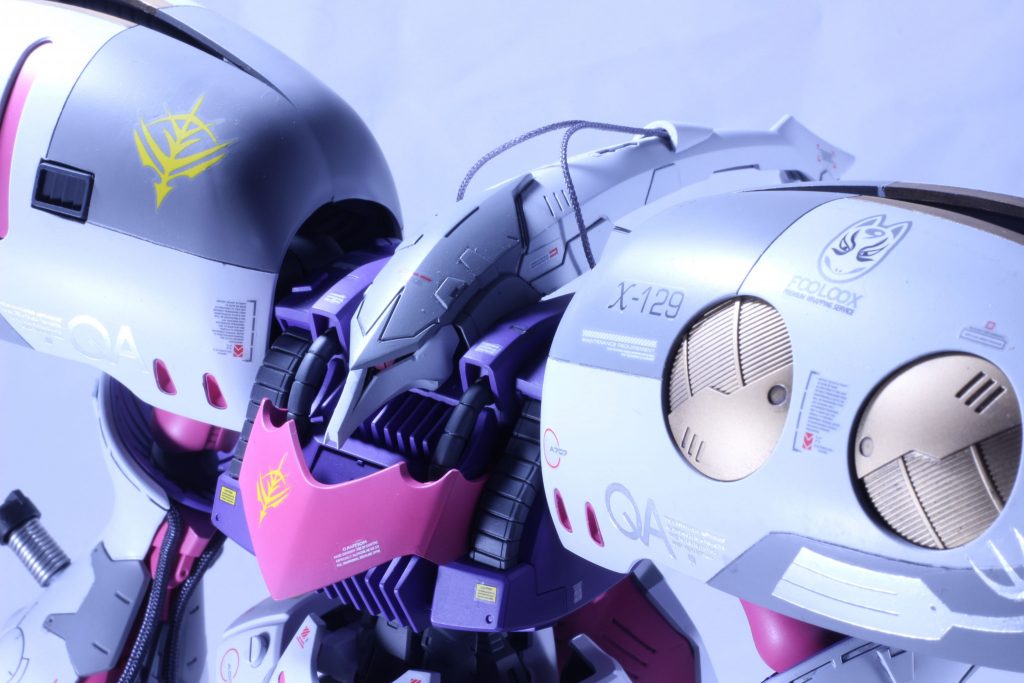 大蛇丸顔の配線は1mmメッシュ。初めてこれ使った気がする。デカールは付属されていたものとハイキューパーツのものを使用してます。