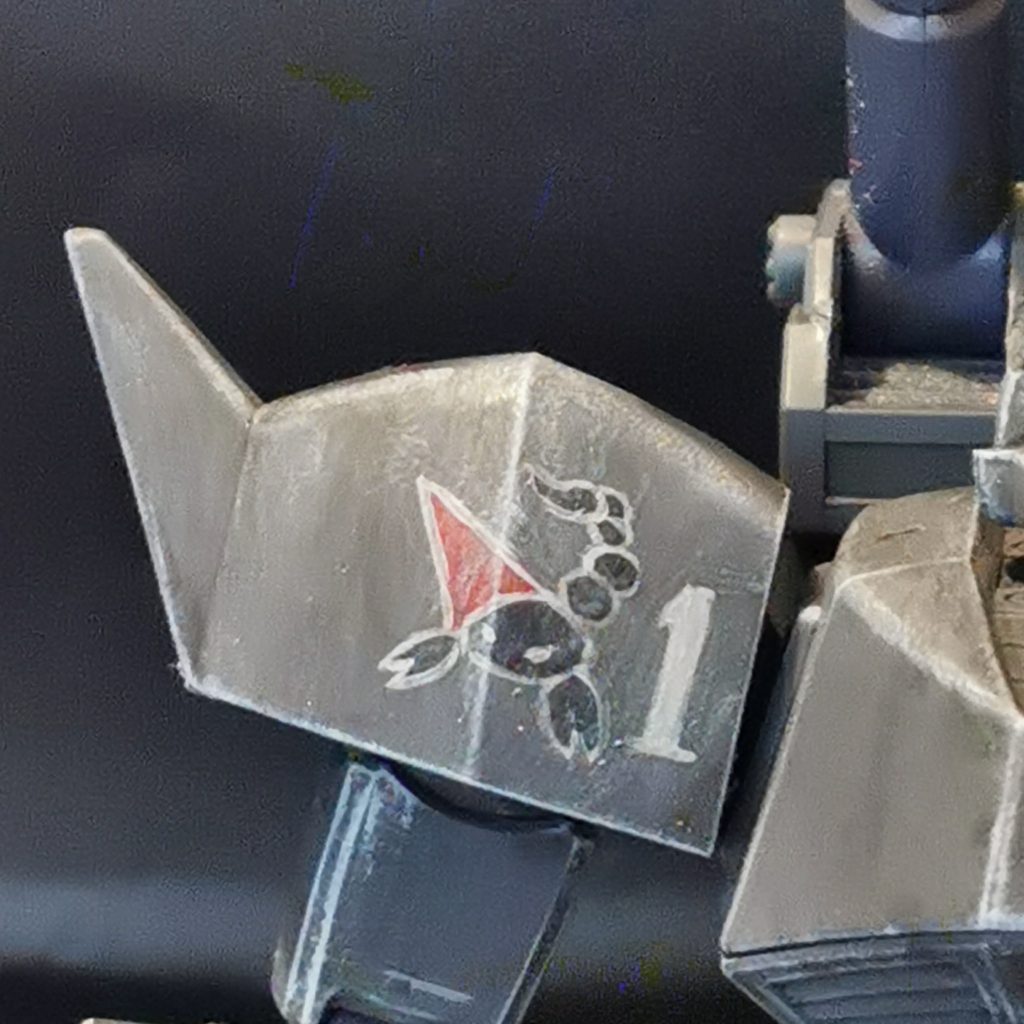 鉄のサソリ隊のパーソナルマーク。フリーハンドで頑張りましたw熱いキャラなので描いてて楽しかったです！