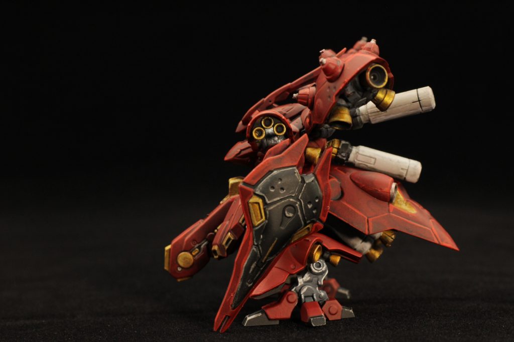 ガンダムアーティファクト ナイチンゲール　筆塗フル塗装–4枚目/制作者：くらくらプラモ