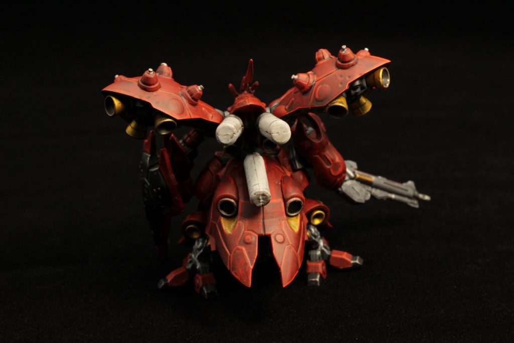 ガンダムアーティファクト ナイチンゲール　筆塗フル塗装–9枚目/制作者：くらくらプラモ