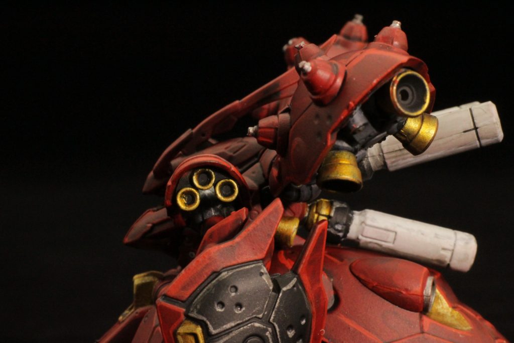 ガンダムアーティファクト ナイチンゲール　筆塗フル塗装–8枚目/制作者：くらくらプラモ