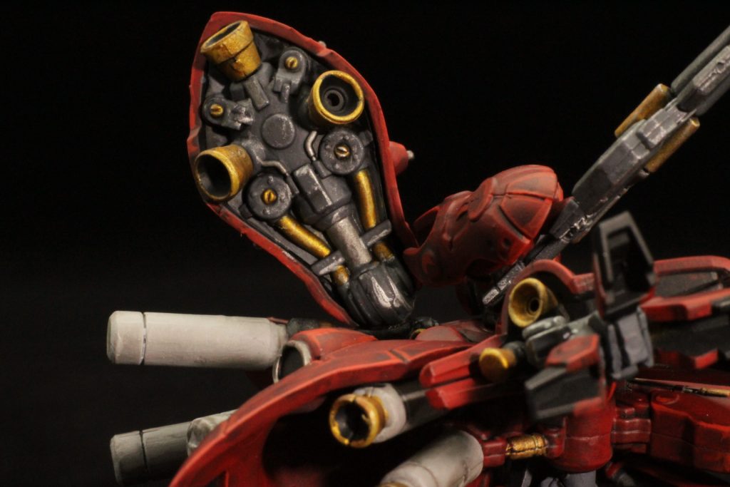 ガンダムアーティファクト ナイチンゲール　筆塗フル塗装–6枚目/制作者：くらくらプラモ