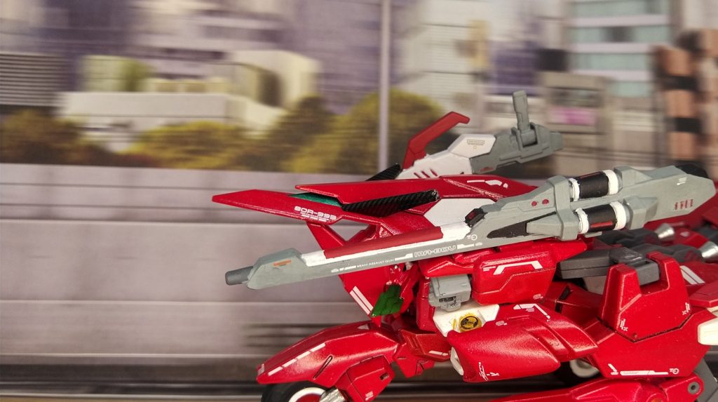 せっかくなんでメテオホッパーモードで爆走している風の写真を…