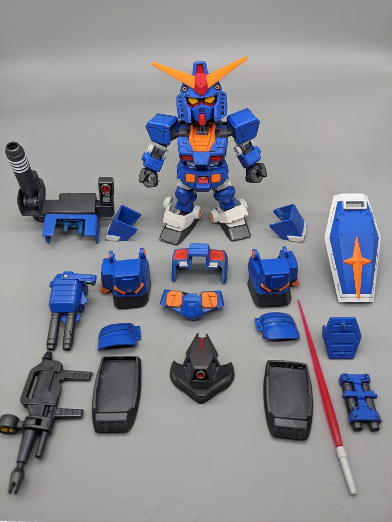 今回の装備品一式あ、ガンダム側のバックパック忘れた🤣