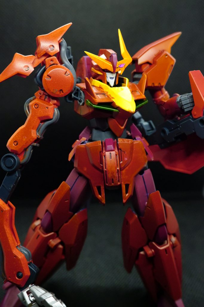 誤魔化さないとこんな感じです。胸だけではなく色々な部分で塗りムラがあったりはみ出したりですが、もうこれはしょうがないと思ってここで完成ということにしました。