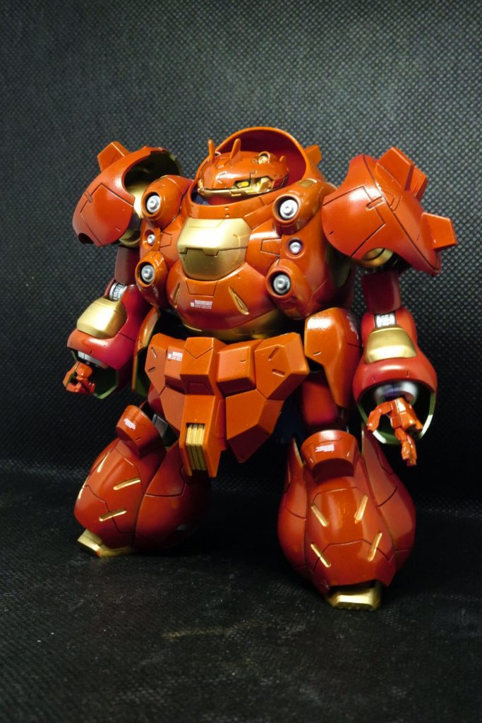 あと黒で墨入れとウェザリングして、申し訳程度にデカール貼って、光沢トップコートで締め。計2日で完成です。