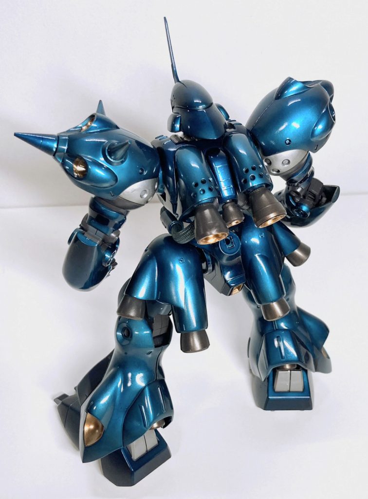 ご覧の通り技術的には初心者ですが、配色だけはこだわることができました。バーニアなどにちょっとブラウンを混ぜることで各カラーとのバランスを整えてみました。おしゃれに出来たかなと自己満足しています！