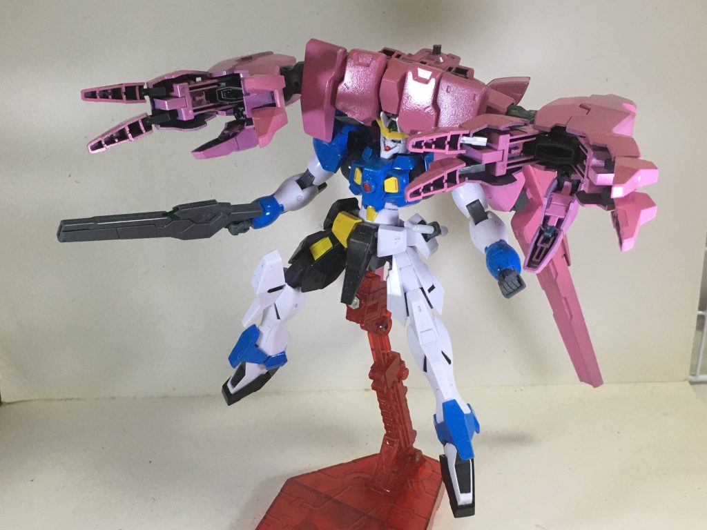 まずはラファエルガンダムークラウドとの合体時。