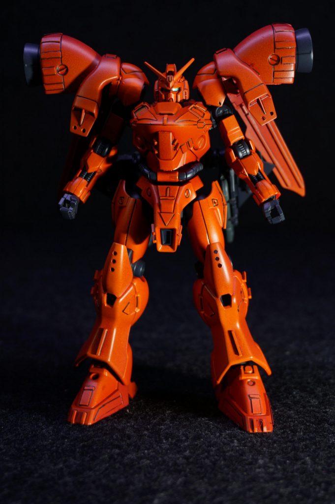 最後の艶消しトップコートちゃんと水性のやつを選んだのに塗装が溶けた・・・。ほんとはもっと濃い赤だったのに。距離が近かった、か？