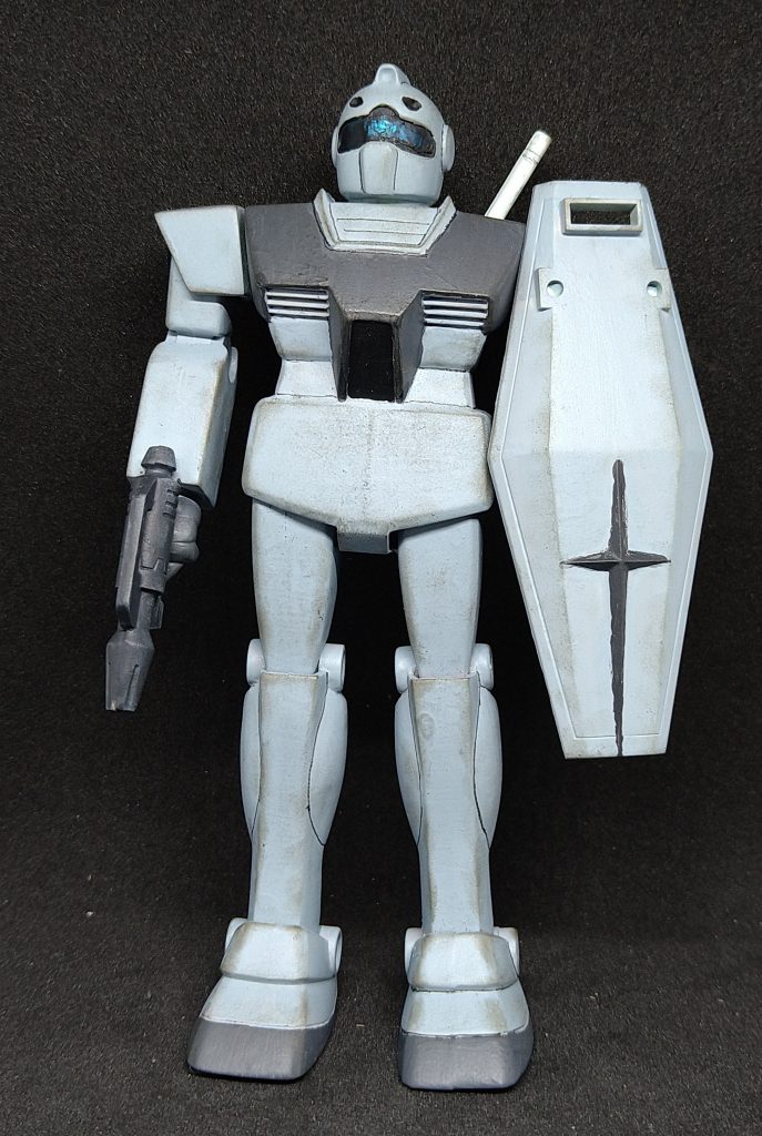 正面　ファレホで筆塗り後エッジ部分にウェザリングを施しています。 