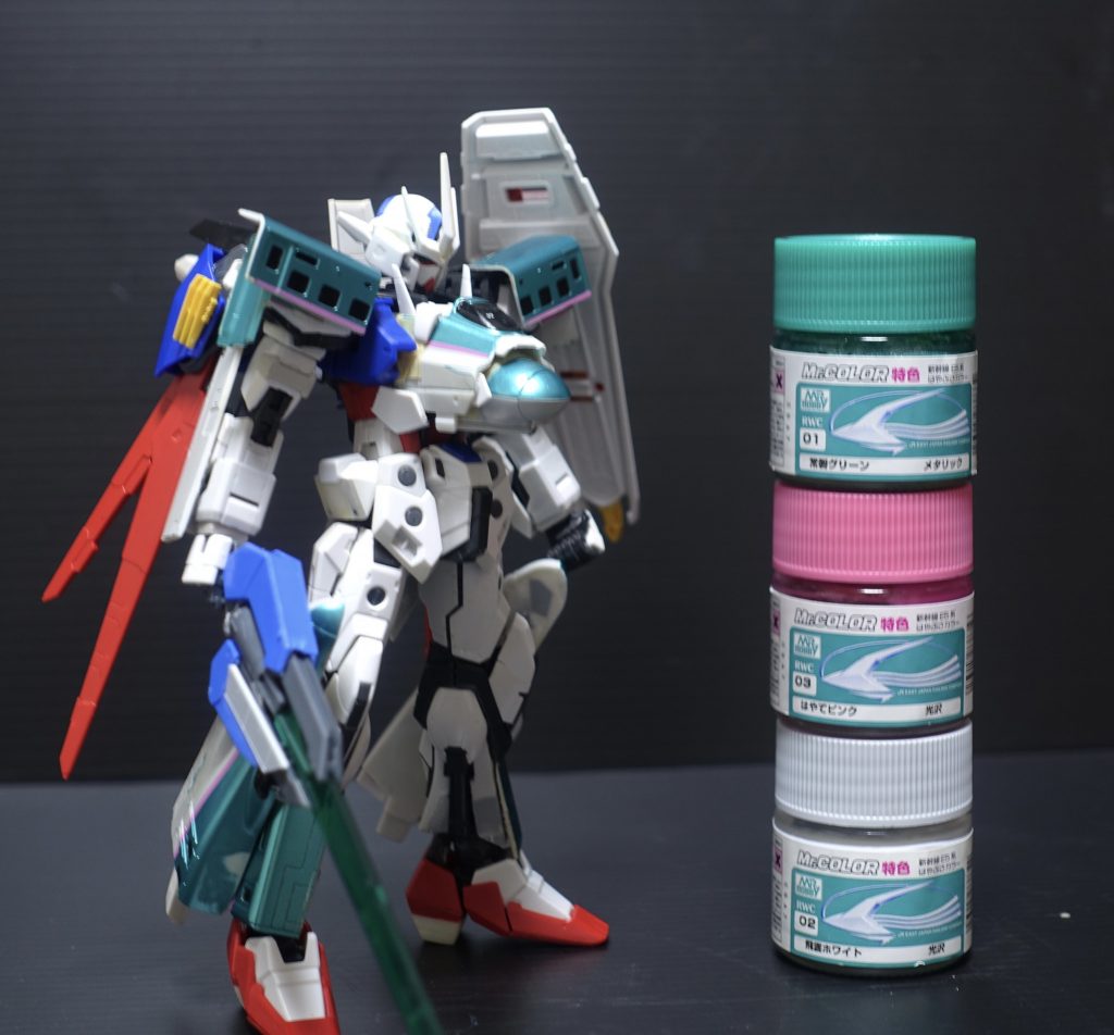 塗装にはクレオス特色はやぶさカラーを使用しました常盤グリーンめっちゃいい色です!