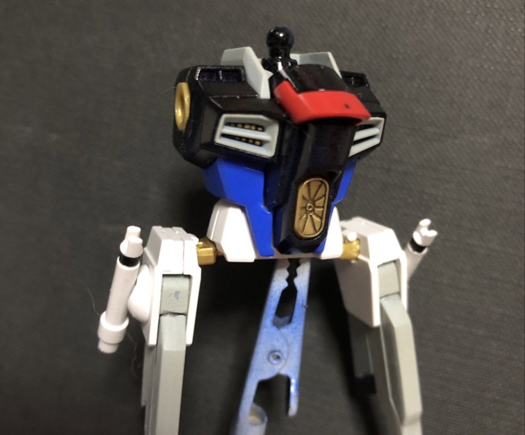 ダクト内部をちまちま塗装、少し組んでみた時